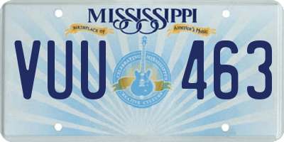 MS license plate VUU463