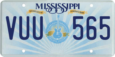 MS license plate VUU565