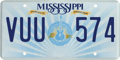 MS license plate VUU574