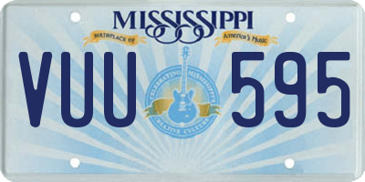 MS license plate VUU595