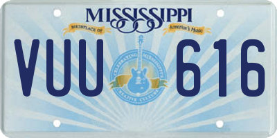MS license plate VUU616