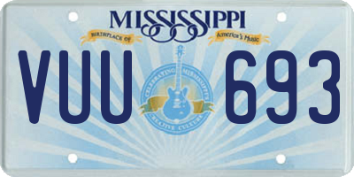 MS license plate VUU693