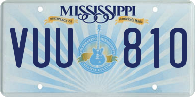MS license plate VUU810