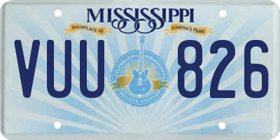 MS license plate VUU826