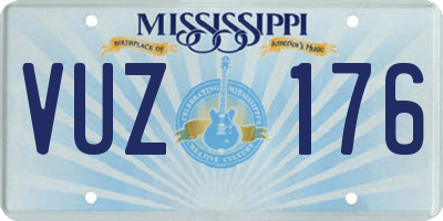 MS license plate VUZ176