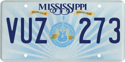 MS license plate VUZ273
