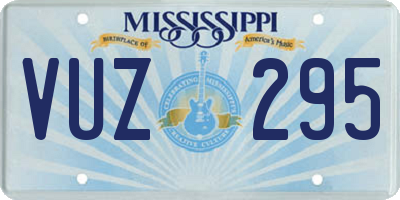 MS license plate VUZ295