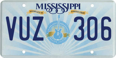 MS license plate VUZ306