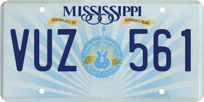 MS license plate VUZ561