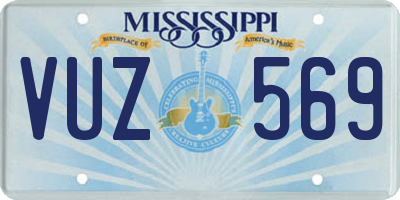 MS license plate VUZ569