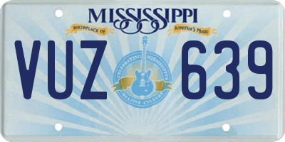 MS license plate VUZ639