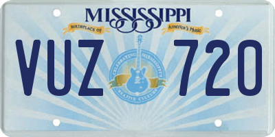 MS license plate VUZ720