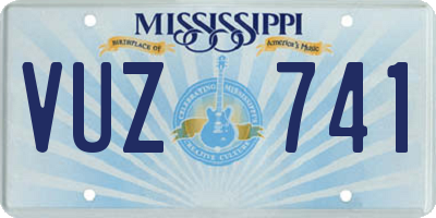 MS license plate VUZ741