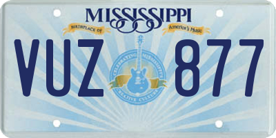 MS license plate VUZ877