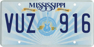 MS license plate VUZ916
