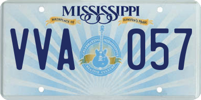 MS license plate VVA057