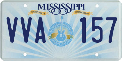 MS license plate VVA157