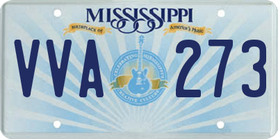 MS license plate VVA273