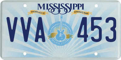 MS license plate VVA453