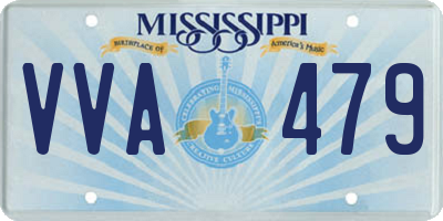 MS license plate VVA479