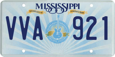 MS license plate VVA921