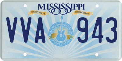 MS license plate VVA943