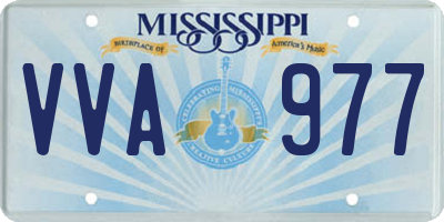 MS license plate VVA977