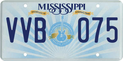 MS license plate VVB075