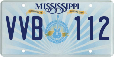 MS license plate VVB112