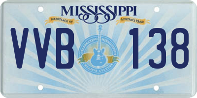 MS license plate VVB138