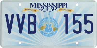 MS license plate VVB155