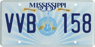 MS license plate VVB158