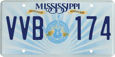MS license plate VVB174
