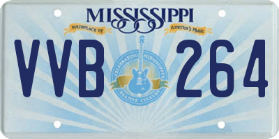 MS license plate VVB264