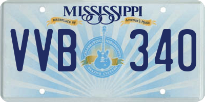 MS license plate VVB340