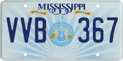 MS license plate VVB367