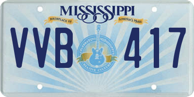 MS license plate VVB417
