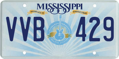 MS license plate VVB429
