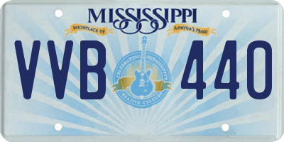 MS license plate VVB440