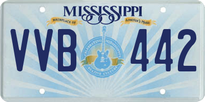 MS license plate VVB442
