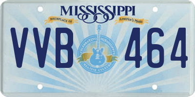 MS license plate VVB464