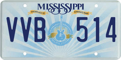 MS license plate VVB514