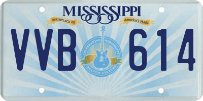 MS license plate VVB614