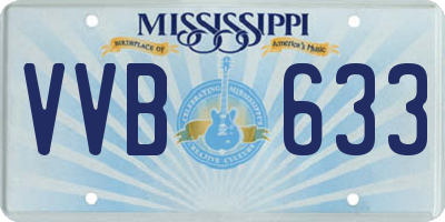MS license plate VVB633