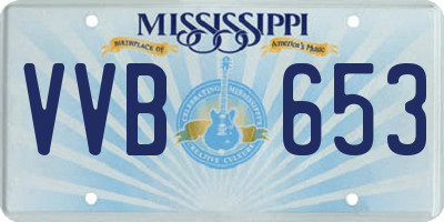 MS license plate VVB653