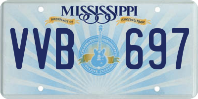 MS license plate VVB697