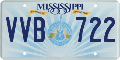 MS license plate VVB722