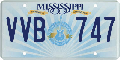 MS license plate VVB747