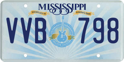 MS license plate VVB798