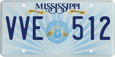 MS license plate VVE512